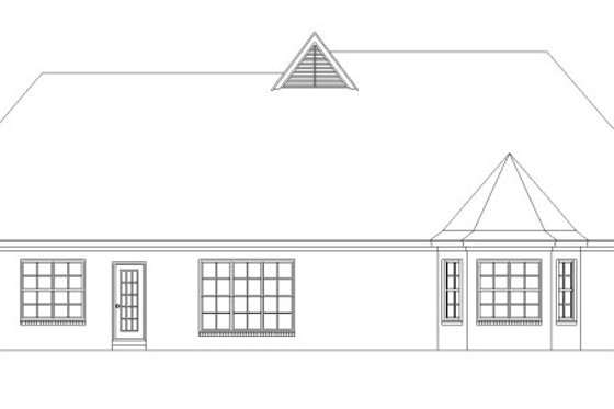 Exterior - Rear Elevation for Traditional House Plan #424-149 - 3 bed, 3 bath