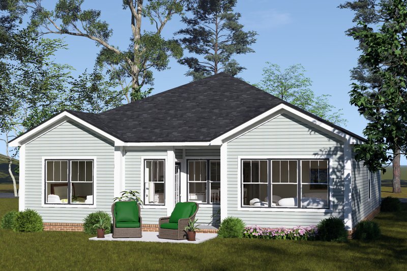 Home Plan - Exterior - Other Elevation 3 for Cottage House Plan #513-2483 - 3 bed, 3 bath