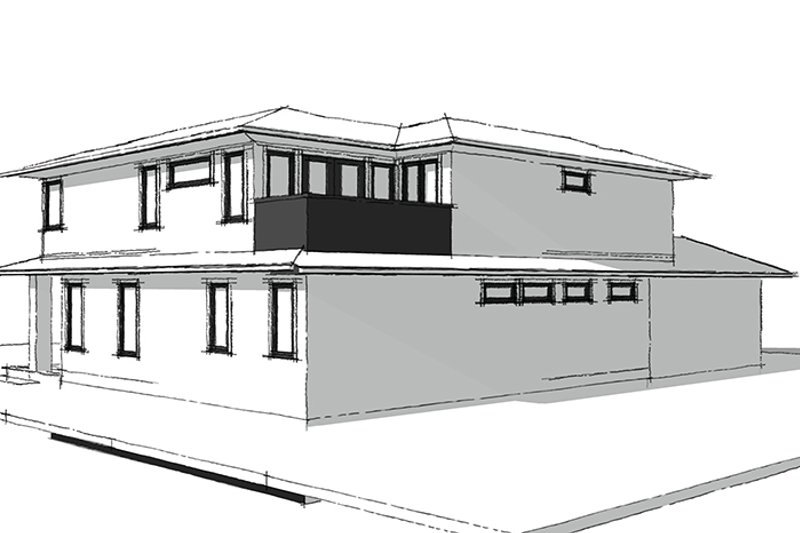 House Design - Exterior - Other Elevation 3 for Country House Plan #1101-35 - 4 bed, 3.5 bath