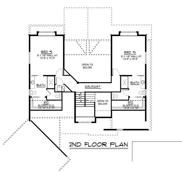 Home Plan - Craftsman Floor Plan - Upper Floor Plan #1064-17
