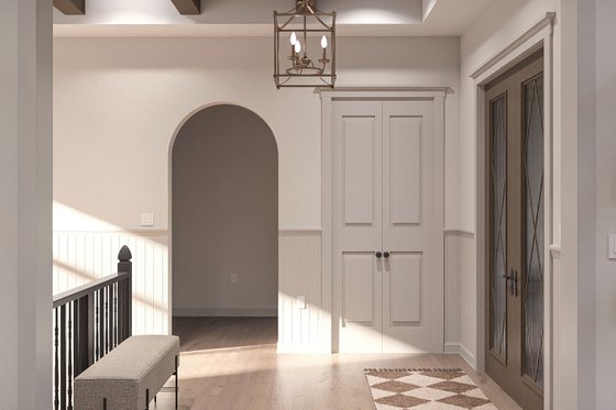 Interior - Entry for Cottage House Plan #455-784 - 3 bed, 2.5 bath