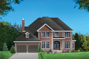 European Style House Plan - 3 Beds 2 Baths 3159 Sq/Ft Plan #25-4855 