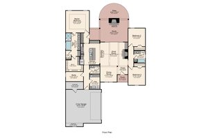 Floor Plan - Main Floor for Traditional House Plan #1081-13 - 3 bed, 2.5 bath