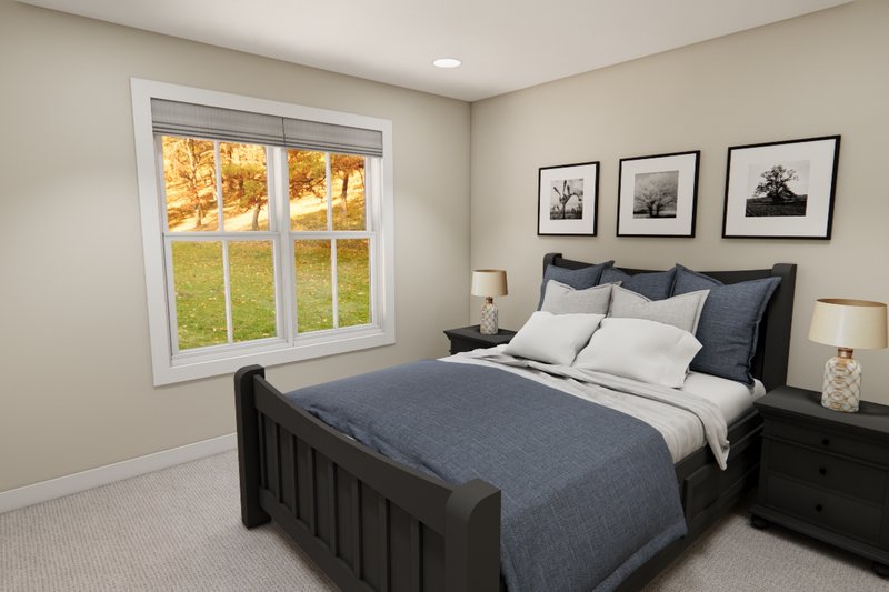 House Blueprint - Interior - Bedroom for Farmhouse House Plan #51-1351 - 4 bed, 2.5 bath