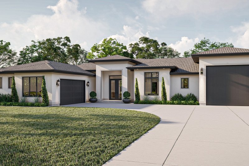 Home Plan - Mediterranean Exterior - Front Elevation Plan #455-633