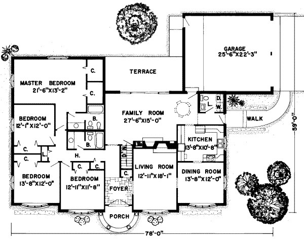 Traditional Floor Plan - Main Floor Plan #312-478