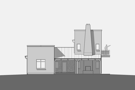 Exterior - Outdoor Living for Modern House Plan #531-5 - 2 bed, 3 bath