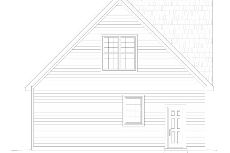 Architectural House Design - Exterior - Rear Elevation for Country House Plan #932-1393, 0 bath
