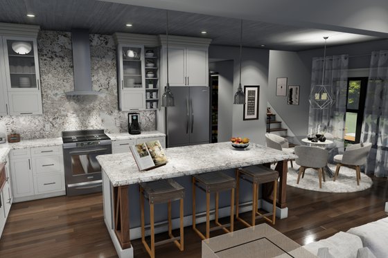 Interior - Kitchen 2 for Farmhouse House Plan #120-270 - 3 bed, 2.5 bath