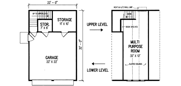 Floor Plan - Main Floor for European House Plan #45-265, 0 bath