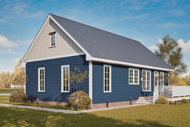 Dream House Plan - Exterior - Rear Elevation for Traditional House Plan #54-629 - 3 bed, 2 bath