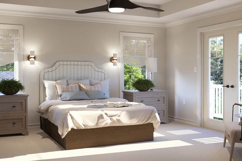 Home Plan - Interior - Bedroom for Craftsman House Plan #455-400 - 3 bed, 2.5 bath