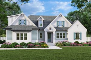 Traditional Exterior - Front Elevation Plan #927-1050
