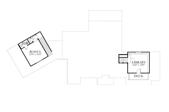 Floor Plan - Upper Floor for Farmhouse House Plan #80-156 - 3 bed, 2.5 bath