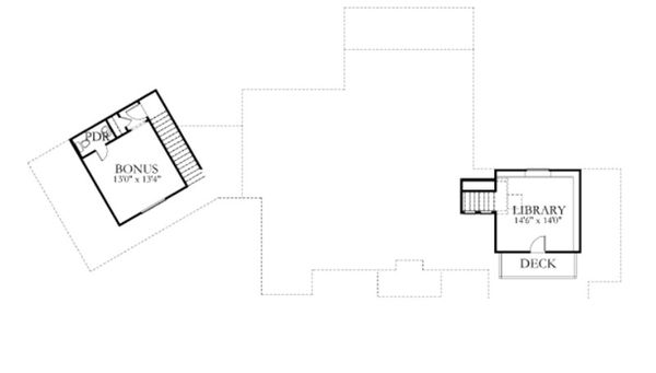 Farmhouse Floor Plan - Upper Floor Plan #80-156