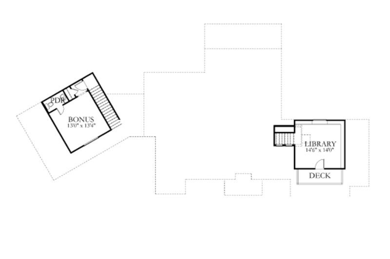 Architectural House Design - Floor Plan - Upper Floor for Farmhouse House Plan #80-156 - 3 bed, 2.5 bath