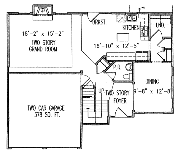 Traditional Floor Plan - Main Floor Plan #54-144