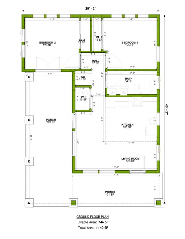 Home Plan - Craftsman Floor Plan - Main Floor Plan #1106-131