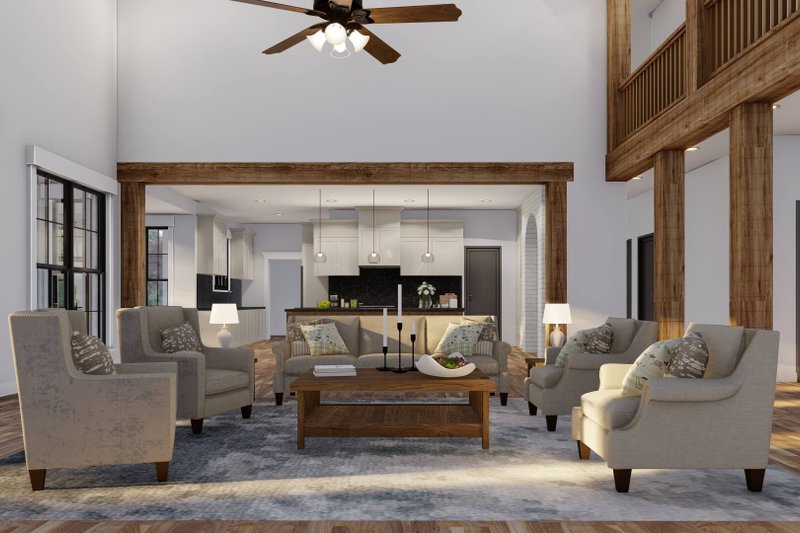 House Design - Interior - Family Room 2 for Farmhouse House Plan #923-429 - 5 bed, 6.5 bath