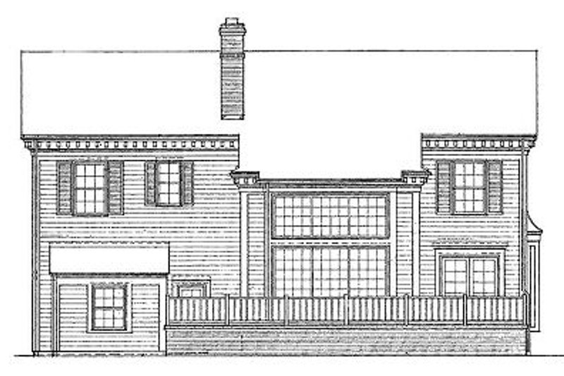 Home Plan - Exterior - Other Elevation for Southern House Plan #72-148 - 4 bed, 2.5 bath