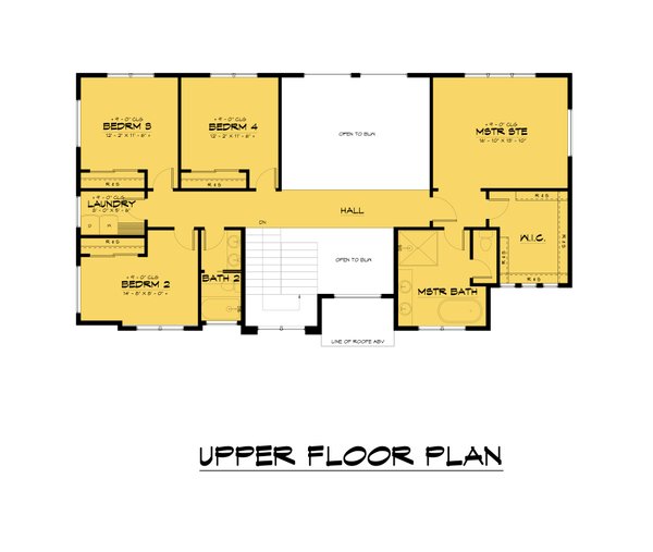 Farmhouse Floor Plan - Upper Floor Plan #1066-242