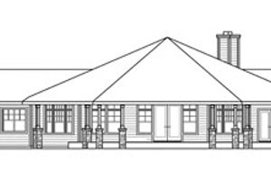 Exterior - Rear Elevation for Craftsman House Plan #124-731 - 3 bed, 2.5 bath
