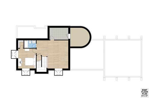 Traditional Floor Plan - Lower Floor Plan #933-2