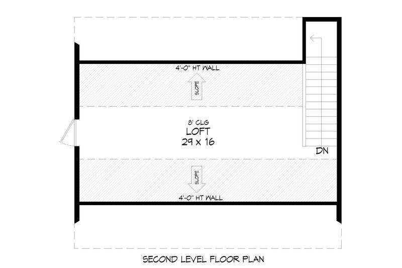 House Blueprint - Floor Plan - Upper Floor for Farmhouse House Plan #932-565, 0 bath