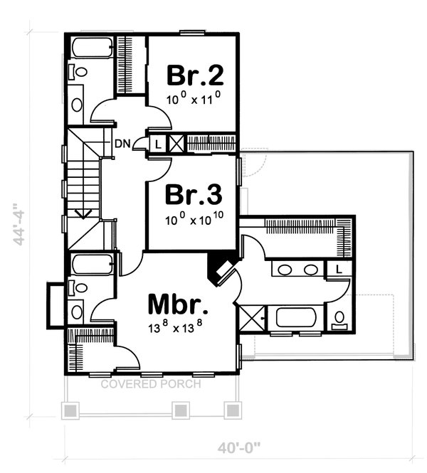 Craftsman Floor Plan - Other Floor Plan #20-1217