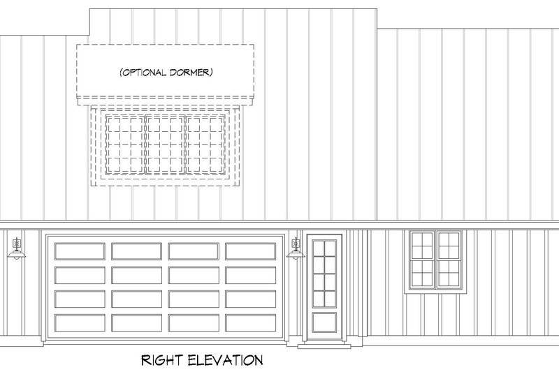 Home Plan - Exterior - Other Elevation 1 for Farmhouse House Plan #932-1317 - 3 bed, 2.5 bath