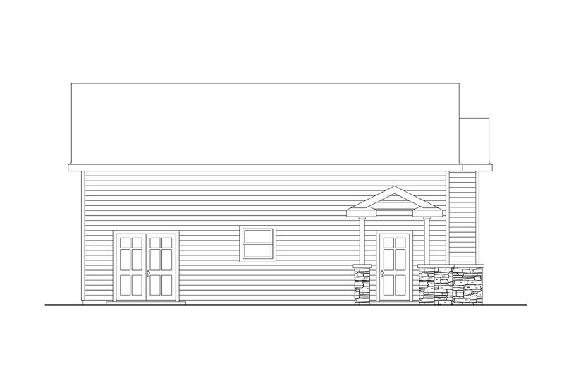 Architectural House Design - Exterior - Other Elevation for Craftsman House Plan #124-1460, 0 bath