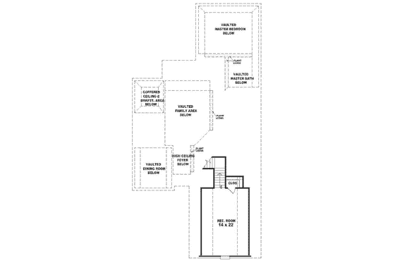 Floor Plan - Upper Floor for Traditional House Plan #81-294 - 3 bed, 2 bath