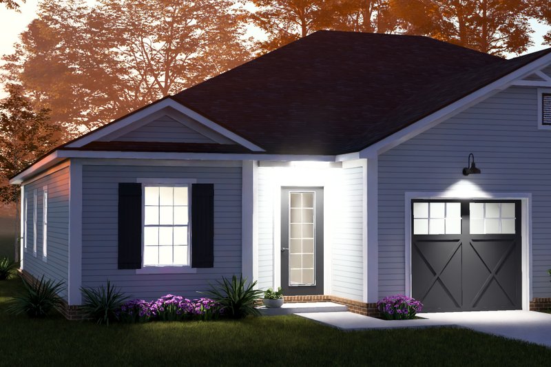 Architectural House Design - Exterior - Other Elevation 4 for Cottage House Plan #513-2461 - 3 bed, 2 bath