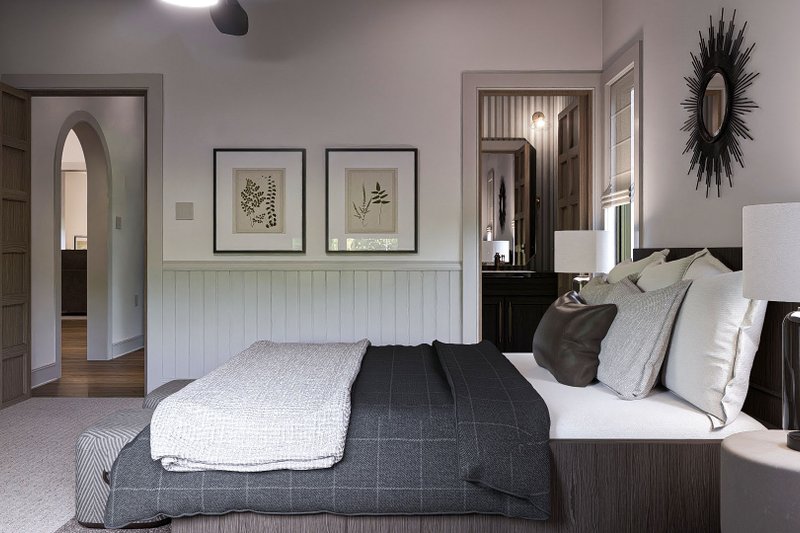 House Design - Interior - Master Bedroom 1 for Tudor House Plan #455-373 - 2 bed, 2 bath