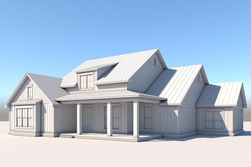 Architectural House Design - Exterior - Front Elevation 4 for Farmhouse House Plan #430-304 - 4 bed, 3.5 bath