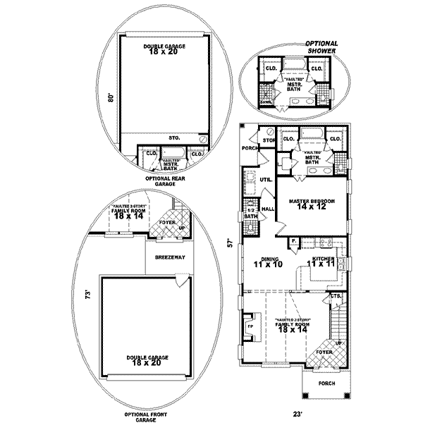 Colonial Floor Plan - Main Floor Plan #81-448