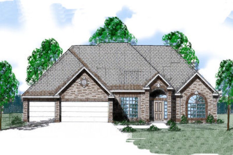 Architectural House Design - European Exterior - Front Elevation Plan #52-137