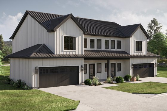 Exterior - Other Elevation 2 for Farmhouse House Plan #455-750 - 3 bed, 2.5 bath