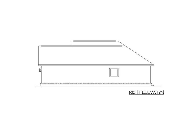 Dream House Plan - Exterior - Other Elevation 1 for Farmhouse House Plan #430-77 - 3 bed, 2 bath