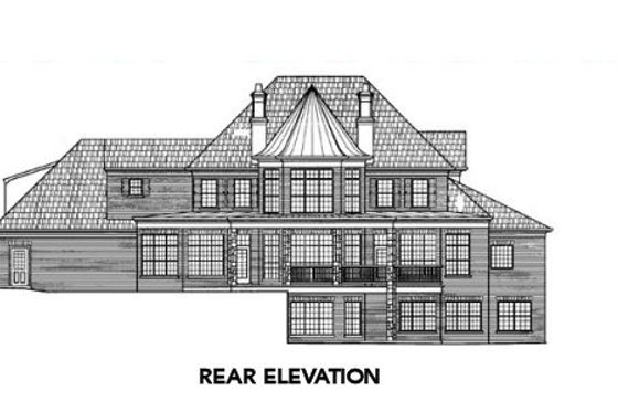 Exterior - Other Elevation for European House Plan #119-123 - 4 bed, 3.5 bath