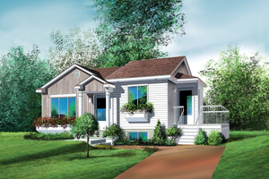 Traditional Exterior - Front Elevation Plan #25-198