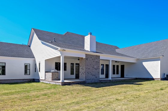 Exterior - Rear Elevation for Farmhouse House Plan #63-430 - 4 bed, 4.5 bath