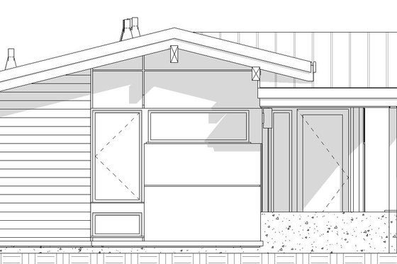 Exterior - Other Elevation 1 for Modern House Plan #895-152 - 1 bed, 1 bath