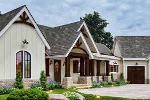 Exterior - Front Elevation 6 for Farmhouse House Plan #119-445 - 3 bed, 2.5 bath