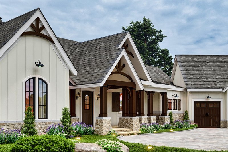 Architectural House Design - Exterior - Front Elevation 6 for Farmhouse House Plan #119-445 - 3 bed, 2.5 bath