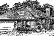 Colonial Style House Plan - 3 Beds 2 Baths 1330 Sq/Ft Plan #310-747 