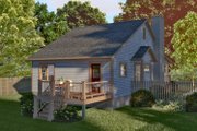 Cottage Style House Plan - 3 Beds 2 Baths 1152 Sq/Ft Plan #79-139 Exterior 