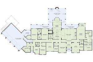 Floor Plan - Main Floor for European House Plan #17-2462 - 5 bed, 5.5 bath