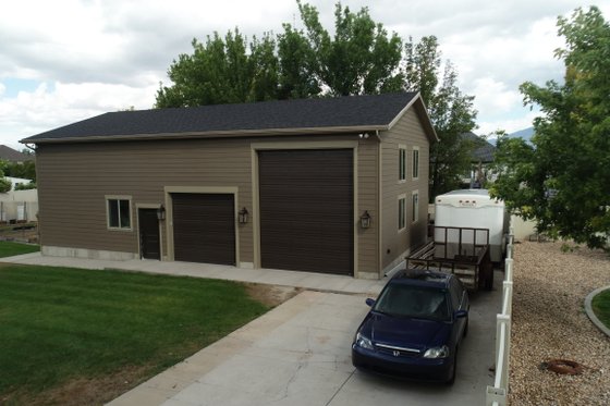 Exterior - Front Elevation 4 for Barndominium House Plan #1060-186 - 2 bed, 1 bath