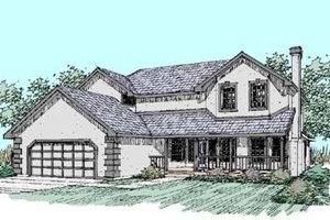 Traditional Exterior - Front Elevation Plan #60-267